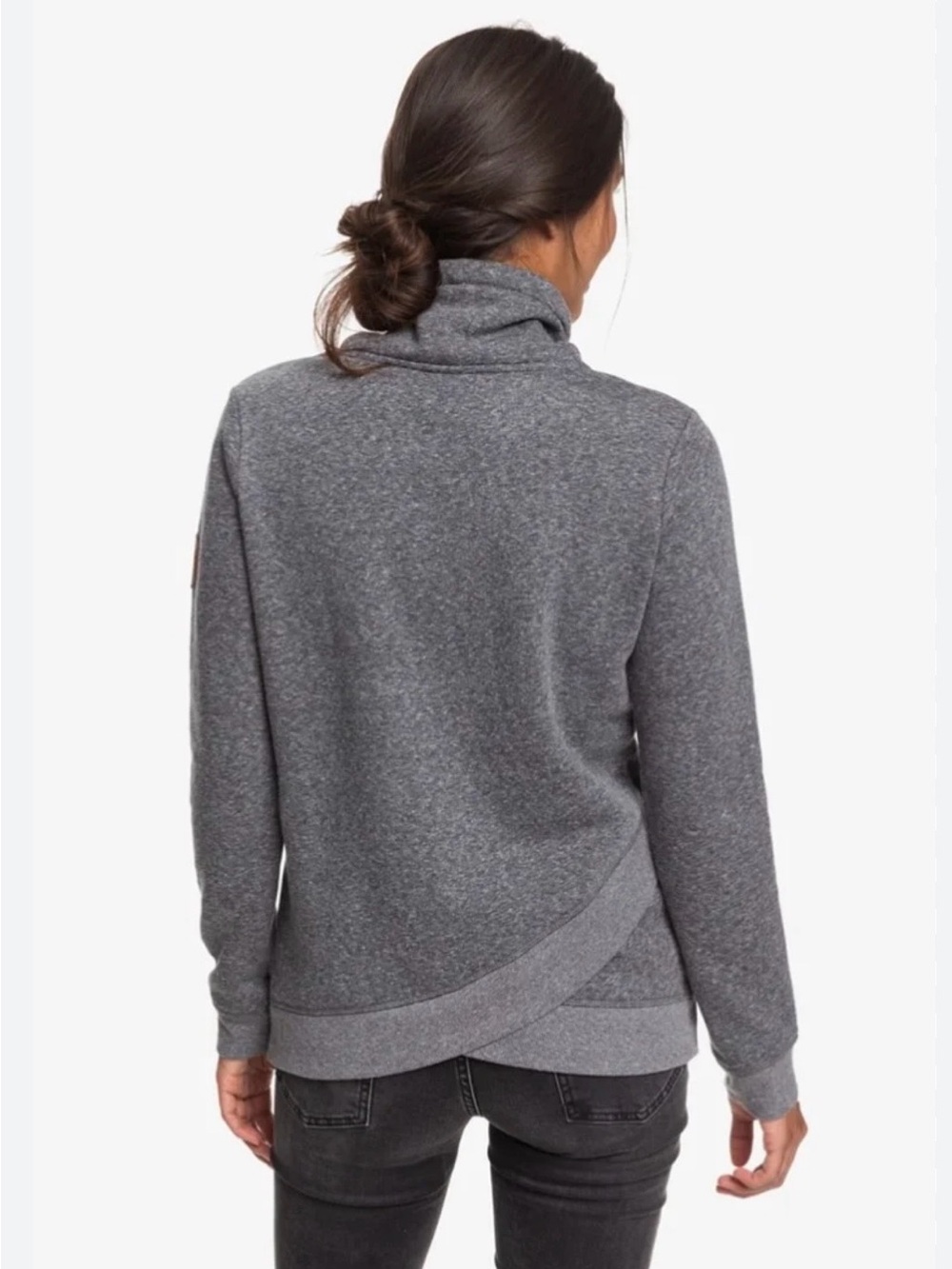 Roxy Women's Gray Turtleneck Pullover Sweater